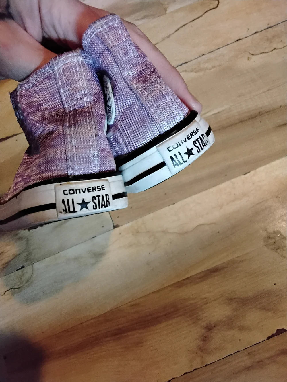 Converse Kids Purple-Orange High-Top Sneakers